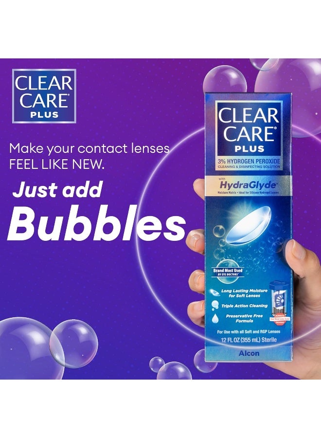 CLEAR CARE PLUS Cleaning and Disinfecting Solution with Lens Case, 12-Ounces - Image 3
